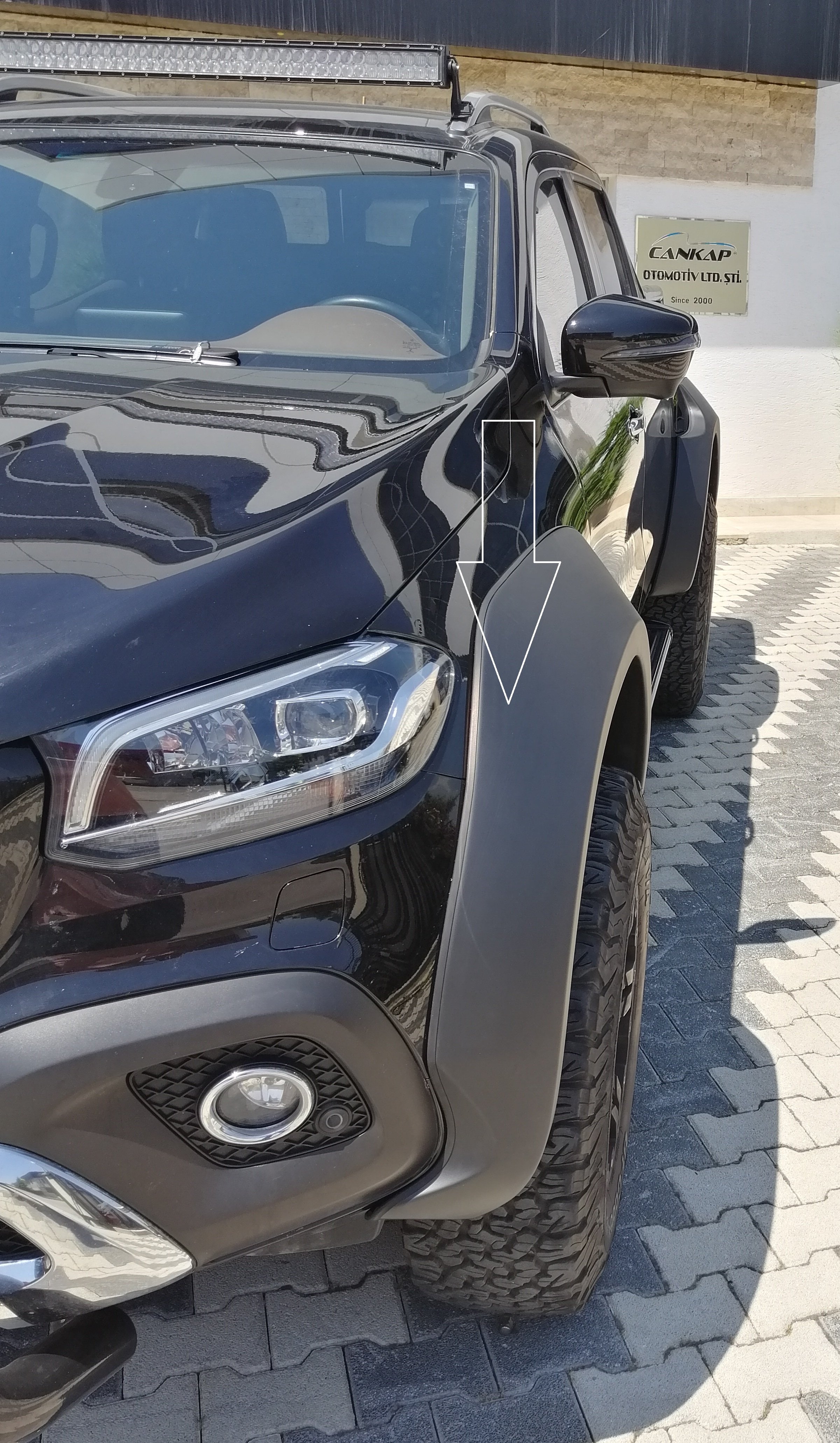 Çamurluk Kaplama ( Jumbo Dodik Seti ), Civatasız, Mercedes X-Class